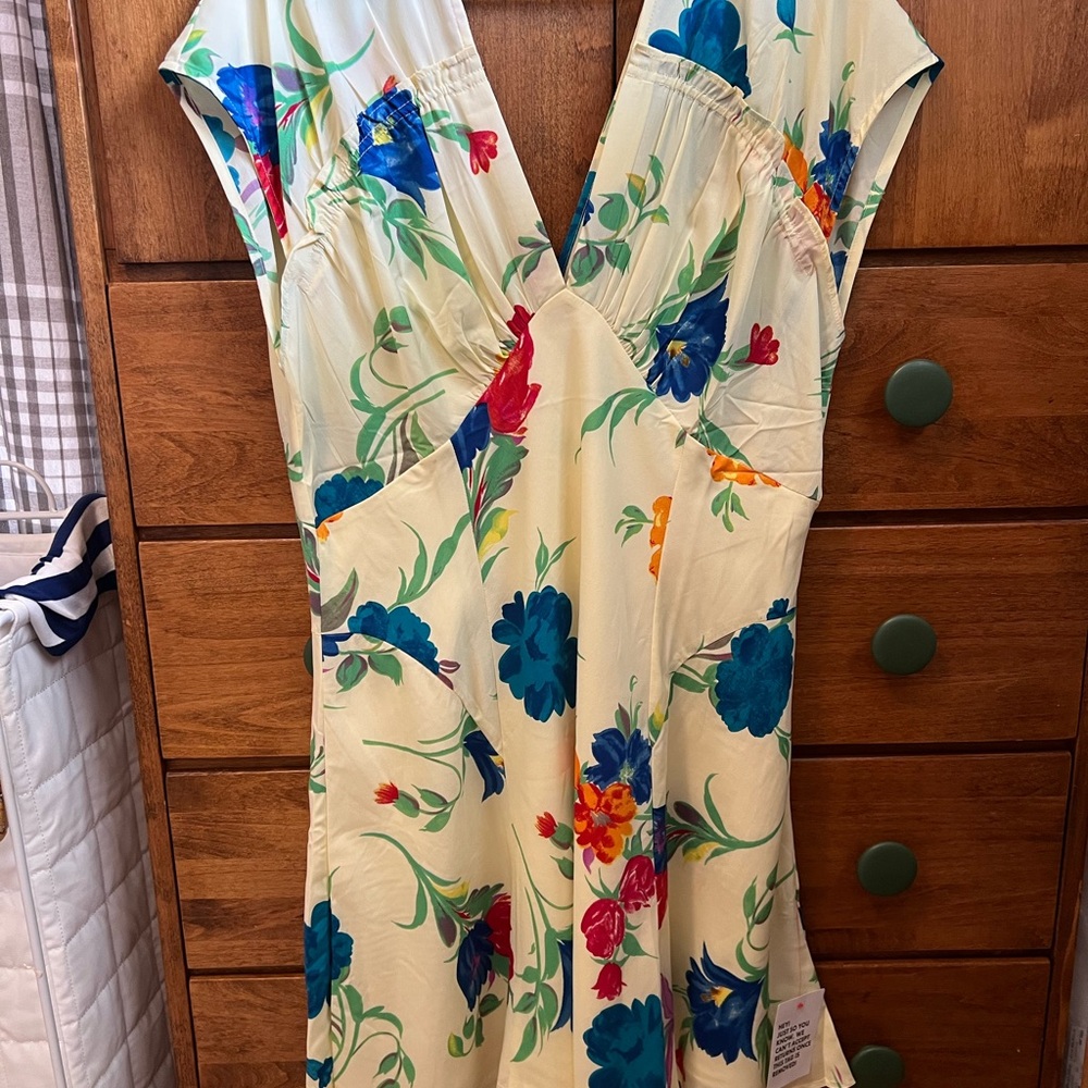 NWT ASOS Floral V-Neck Dress